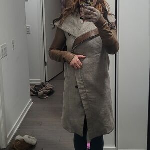 Helmut Lang Women's Two-Tone Long Coat